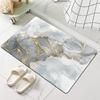 Marble Gold Vein Foil Modern Luxury Carpet Mat Rug Non Slip Easy Clean Home Decor for Bathroom Bedroom Entryway Door
