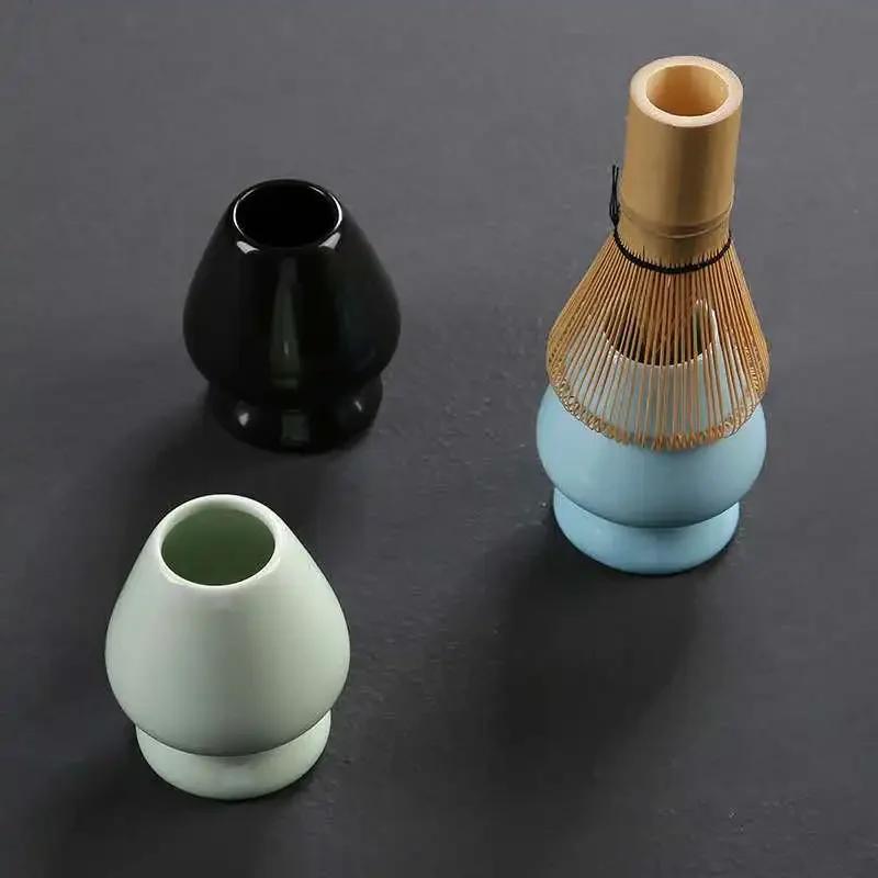 Japansk Matcha Vispestativ Keramisk Holder for Bambus Matcha Chasen Teskje Vispeholder Matcha Verktøy Teseremoni Tilbehør