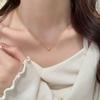 Gold Bubble Pendant Necklace Women's Minimalist Style Light Luxury Cold Emotional Temperament Versatile Snake Bone Chain