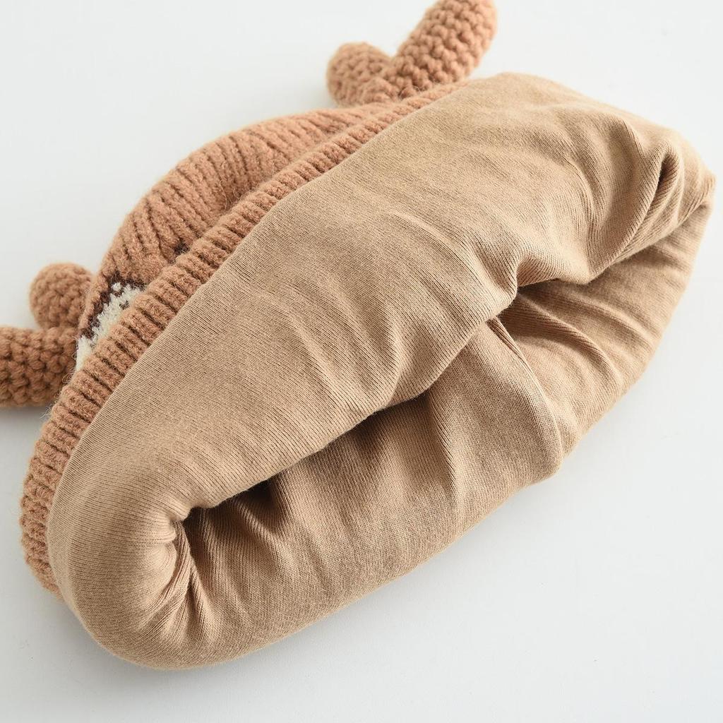 Children's Knit Winter Hat with Ear Protection - Warm, Windproof Wool Hat for Boys & Girls