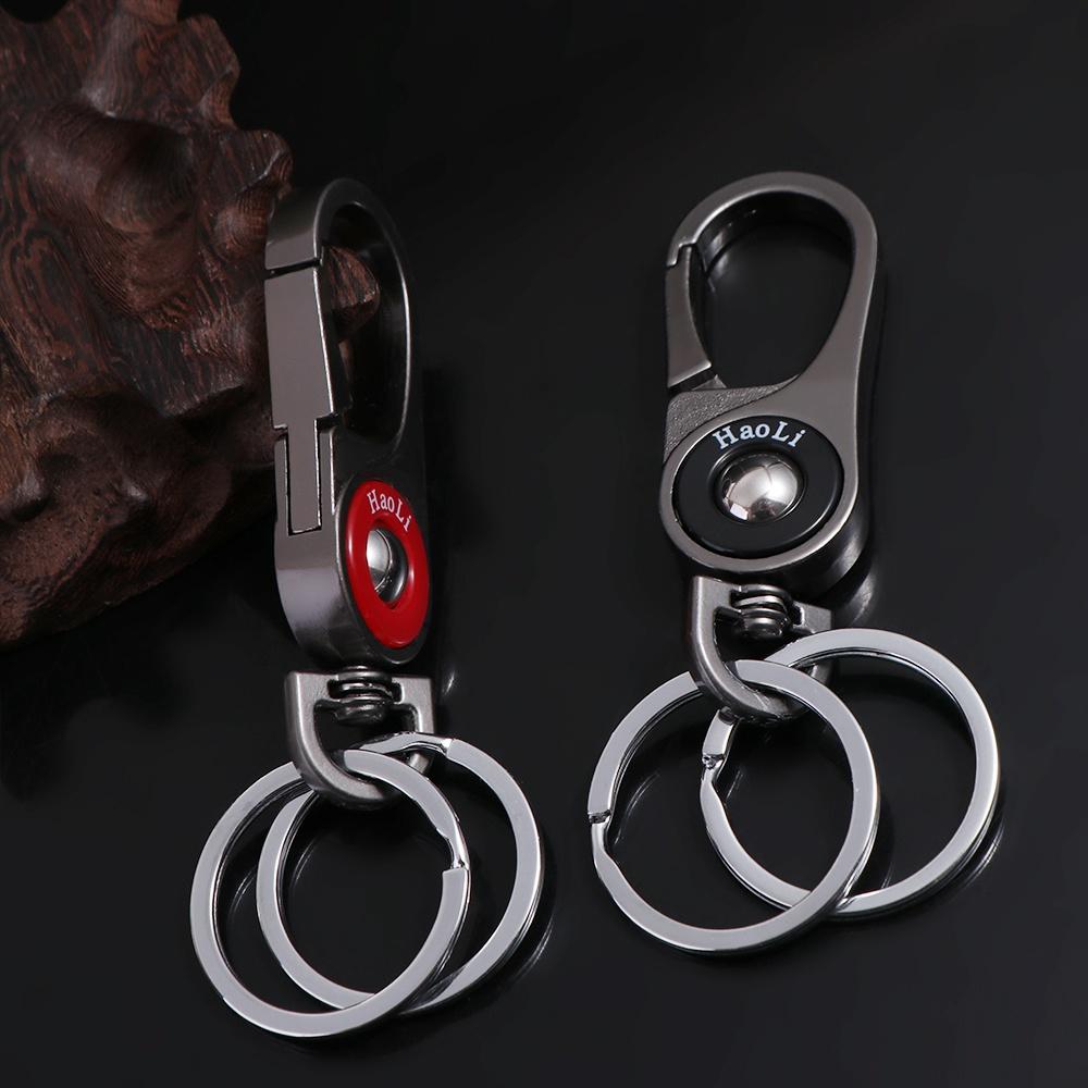 Zinc Zinc Zinc Alloy Titanium Car Keychain Business Style Titanium Keyring  Couple Gift