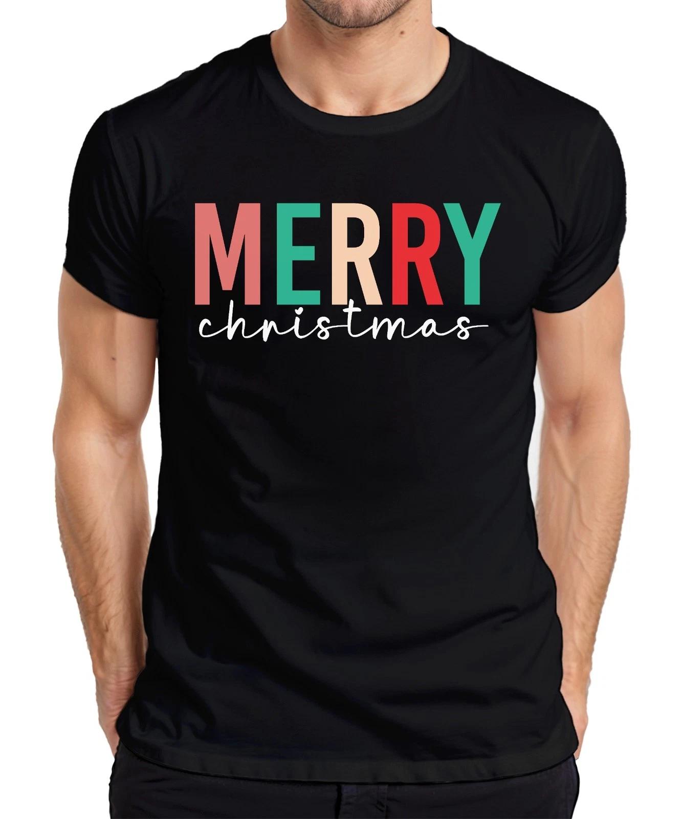 Merry Christmas Saying - Christmas Xmas Gift Xmas Mens T-Shirt- 2XL
