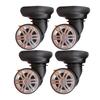 4 Pieces Suitcase Wheels Swivel Lightweight Durable Quiet Trolley Case for