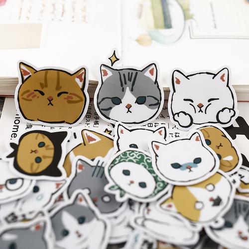 40pcs Hand Account Sticker Package Ins Wind Hand Tent Decoration Small Pattern Cute Animals Mobile Phone Sticker Material
