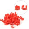 Bird Leg Rings Poultry Leg Bands 6Colors /Bag 16MM 001-100 Numbered Plastic Poultry Chickens Ducks Goose Leg Bands Rings