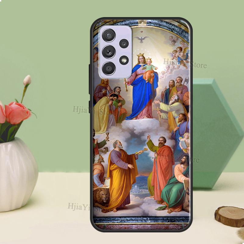 Virgin Mary of Hope Catholic Religious Art Case For Samsung A54 A34 A14 A51 A71 A12 A22 A32 A52 A72 A73 A33 A53 A13 Back Cover