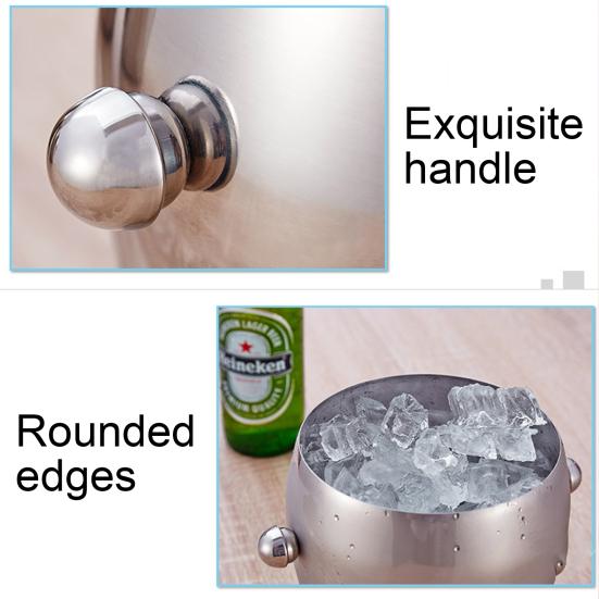 Wine Chiller 3 Eco-friendly Rust-proof Styles Single Layer Beer Chiller for Bar