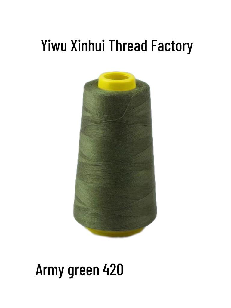 402 Polyester Sewing Thread, 3000 Yards, High-Speed, Multi-Color, Durable, In Stock