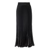 Solid Color Elastic Waist Bag Hip Skirt Pure Color Elastic Waist