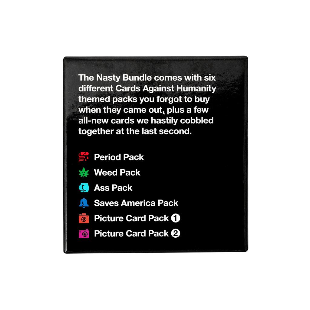 Cards Against Nasty Bundle 6 Theme Packs 10 New Cards Humanity • +