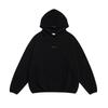 Unisex Streetwear Hoodie With Bold Letter Print Oversized Fit Fleece-Lined Cotton Sweatshirt