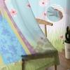 Woman Hanfu Flute Flowers Modern Printed Tulle Curtains for Bedroom Balcony Window Decor Creative Fashion Home Sheer Curtain