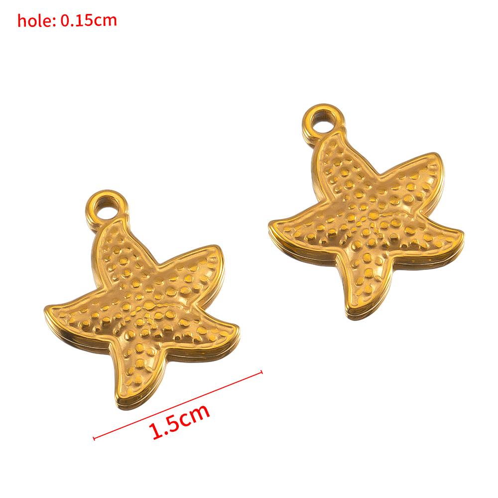 2pcs Stainless Steel Blue Enamel Marine Anklet Charms Bohemia Pendant Base for DIY Earrings Necklaces Vacation Jewelry Findings