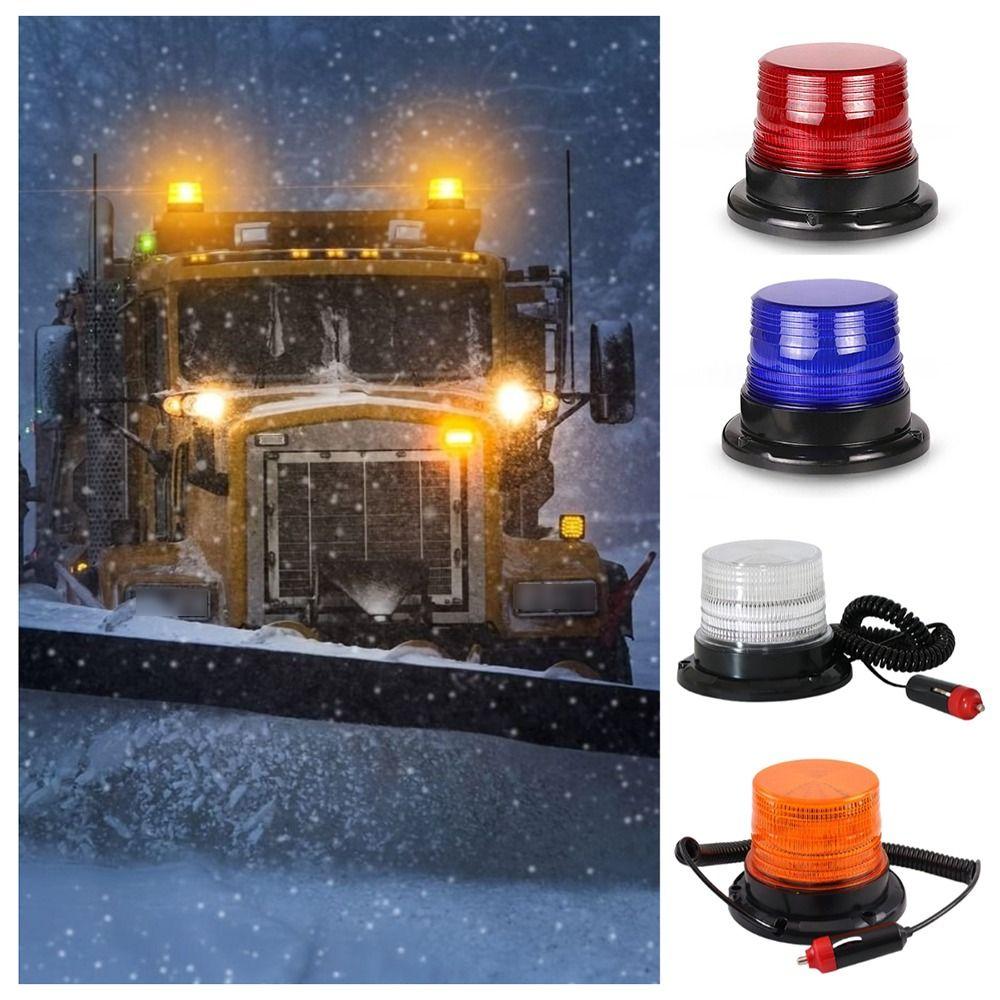 Magnetic Mount LED Car Warning Light 12V Top Burst Flashing Light LED Strobe Light  Trucks