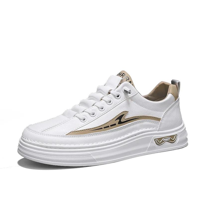 

Fashion Light Luxury Spring New Men Low Cut Thick Soled Board Shoes Trendy Casual White Shoes Versatile Sports Men Shoes Casual Sneakers 44