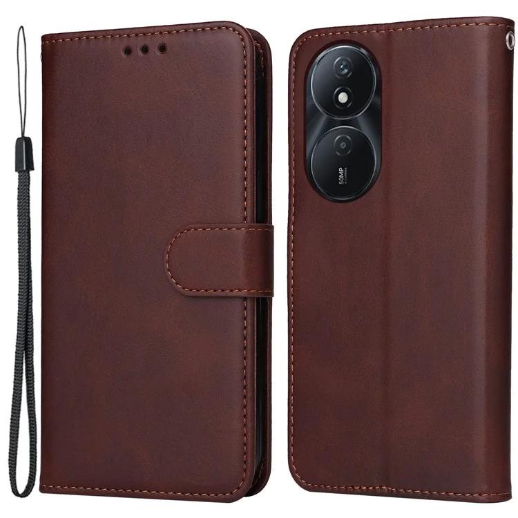 

For Honor Play 50 Plus 5G Case Calf Texture PU Leather Stand Phone Cover