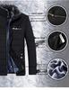 Men's Mid-Aged Cotton-Padded Business Jacket with Velvet Lining, Suitable for Ages 30-50.