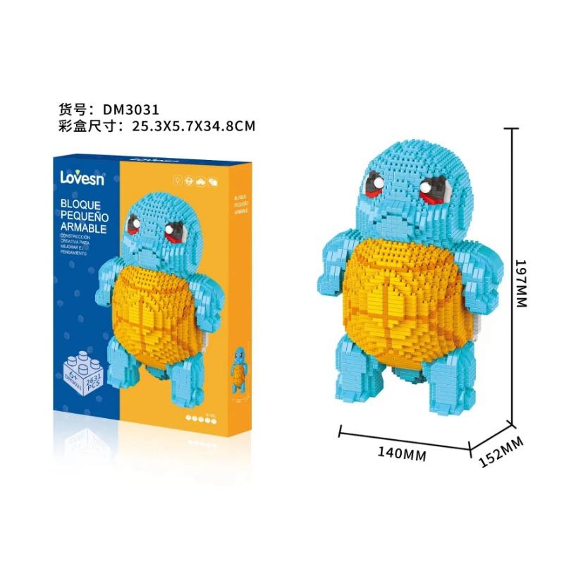 Micro Building Block Stitch Anime Assembled Model Mini Brick Figures Toys For Kids