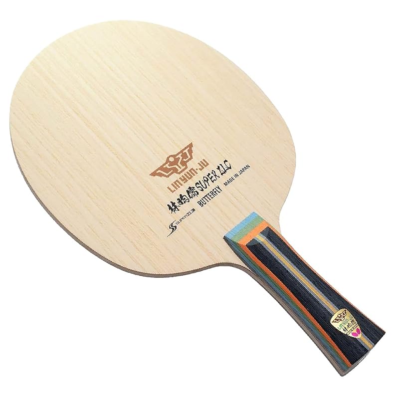 Butterfly Table Tennis Shakehand Lacket, Lin Yun-Ju, SUPER ZLC FL 37131, Blade Size: 157 X 150mm
