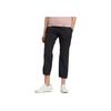Adidas Solid Color Straight Leg Logo Label Casual Sports Pants Women Bottoms Black H64650