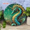 Metal Wall Art Ship Anchor Round Coastal Decor for Home