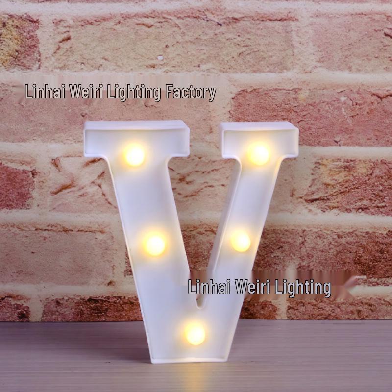 LED Luminous Letter and Number String Lights for Birthday, Proposal, and Event Décor