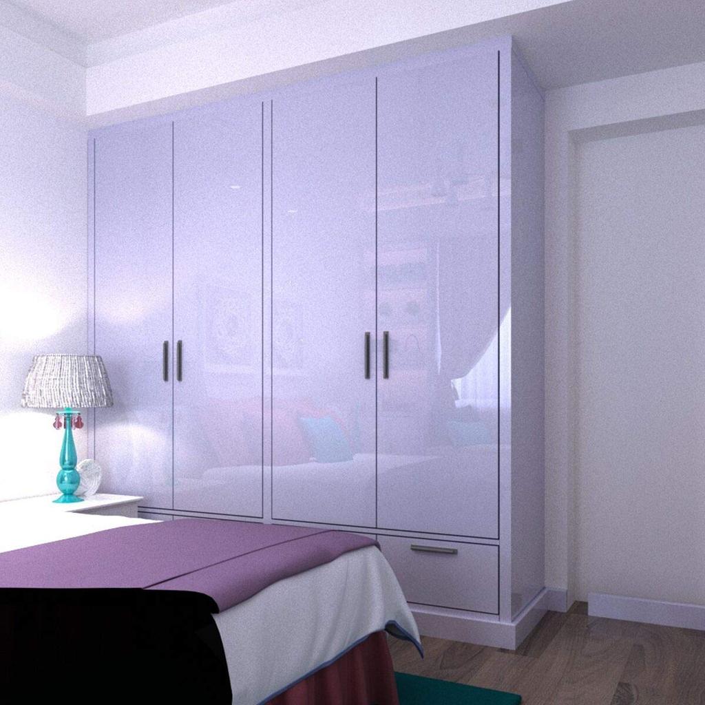 Wallpaper White Glossy Wallpaper Sticker Removable Remake Sheet White Cutting Sheet Waterproof Oil Proof Mildew Resistant Stain Resistant Interior