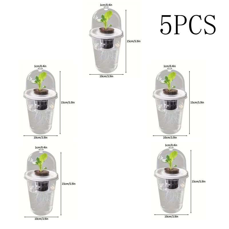 5/10Pcs Transparent Nursery Pots Hydroponic Seedling Germination Cup Seed Starting Pot Plant Gardening Planting Nutrition Cup