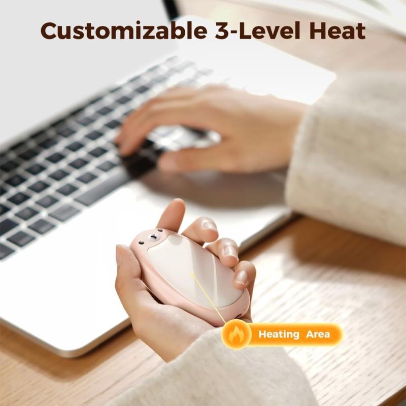 Rechargeable Magnetic Hand Warmers With 3 Adjustable Modes Delicate Portable Heating Pad For Winter Commutes Travel Safety Protection