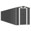 3147458 vidaXL Garden Shed Anthracite 192x938x223 Cm Galvanized Steel