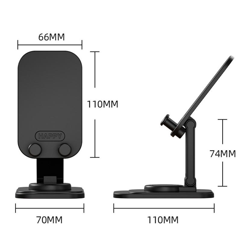 Foldable 360 Degree Rotation Desktop Mini Phone Holder Height Adjustable Cellphone Tablet Stand Bracket Support For Iphone
