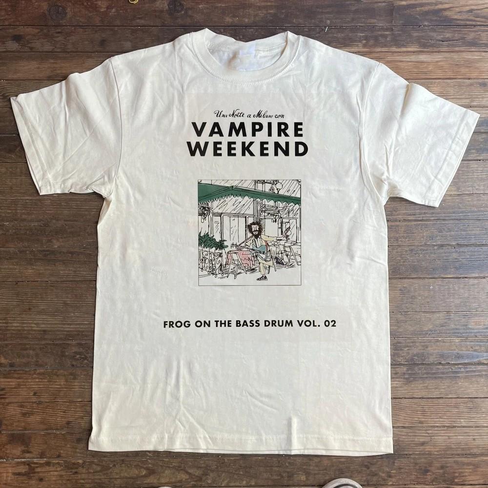 винтаж Vampire Weekend группа Хлопковая Рубашка Унисекс Концертный S до 5XL CS113 Унисекс Футболка M