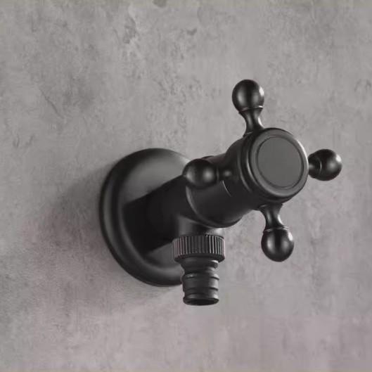 Vintage Solid Brass Jednouchwytowy kran do pralki ścienny kran wodny