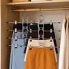Non Slip Tips Multi Layer Hanger Metal Skirt Hanger New Trouser Hanger  Closet Organization