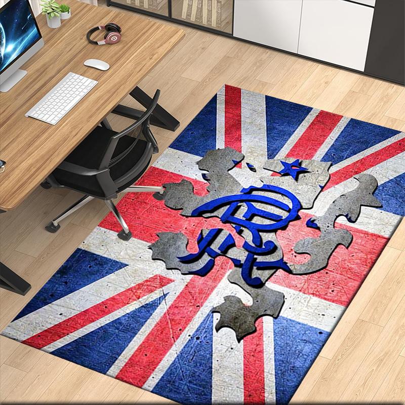 Rangers F.C Printed Carpet, for Office Chair Living Room Bedroom Kitchen Room Decor Gifts.
