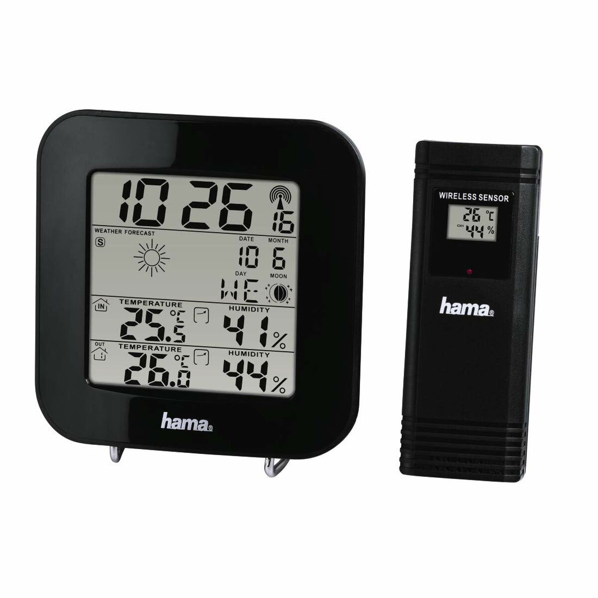 

Многофункциональная метеостанция Hama EWS-200, черная