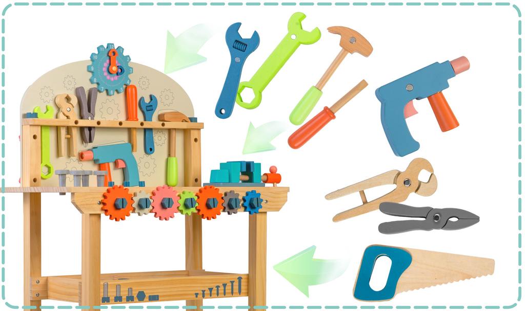 Wooden Tool Workshop Rk-876 Ricokids