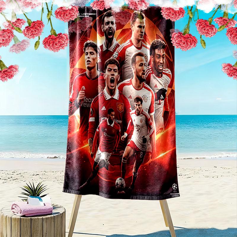 Asciugamano da Spiaggia The Gunners Print, Asciugamano Grande Morbido ad Asciugatura Rapida per Spiaggia Campeggio Nuoto