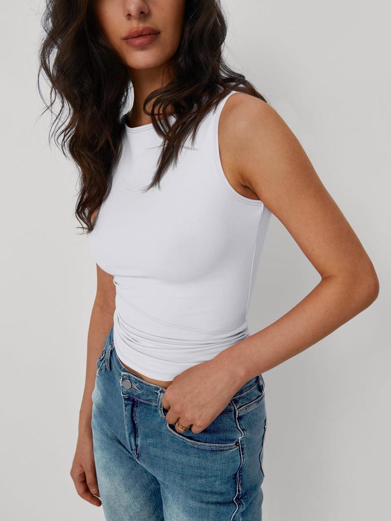 2025 Spring/Summer Sexy Slim-Fit Y2K Sleeveless Vest for Women