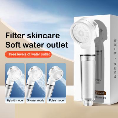 1 Set Portable Shower Head For Traveling Business Trips Hotel Pressurized Filter Shower Head Water Purifying Nozzle