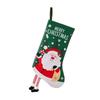 Stylish Christmas Stockings with Plush Texture for Seasonal Fireplaces Hangings Checkered Holiday Decors