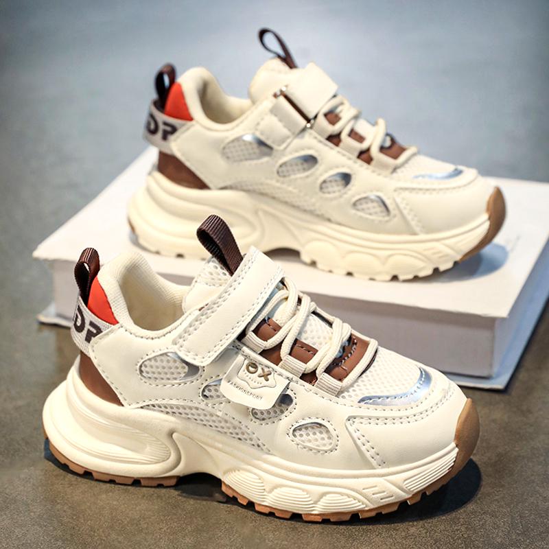 

2025 Boys Sports Running Shoes: Soft Sole Mesh Sneakers for Big Kids Size 35