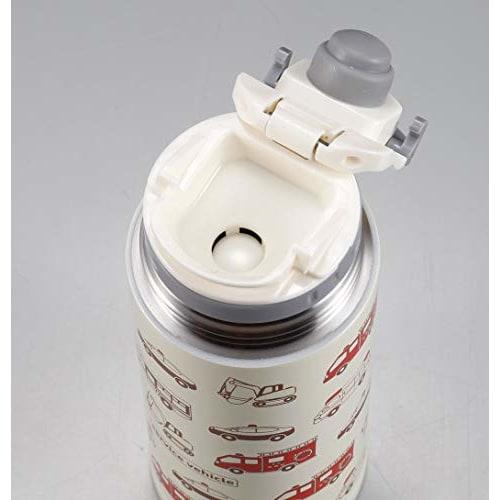 CAPTAIN STAG (CAPTAIN STAG) 600ml Kids' Water Bottle, Double Stainless Steel Bottle, Vacuum Insulated, Keeps Hot or Cold, 2-Way, Includes Shoulder Str