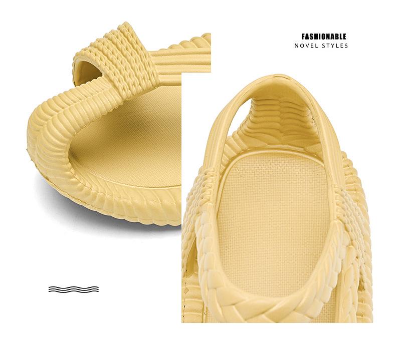 Men's Large Size Woven Straw Sandals, Summer Beach Crossover Style, Sizes 36-47