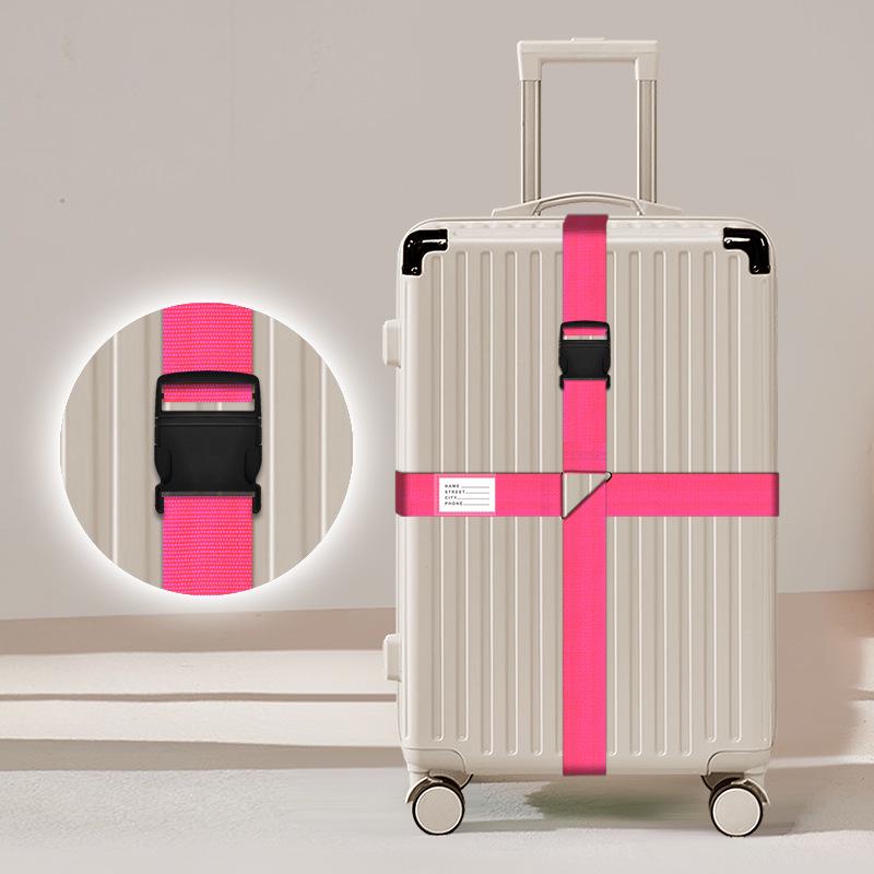 Luggage Strap: One-Word Cross Design, No Combination Lock