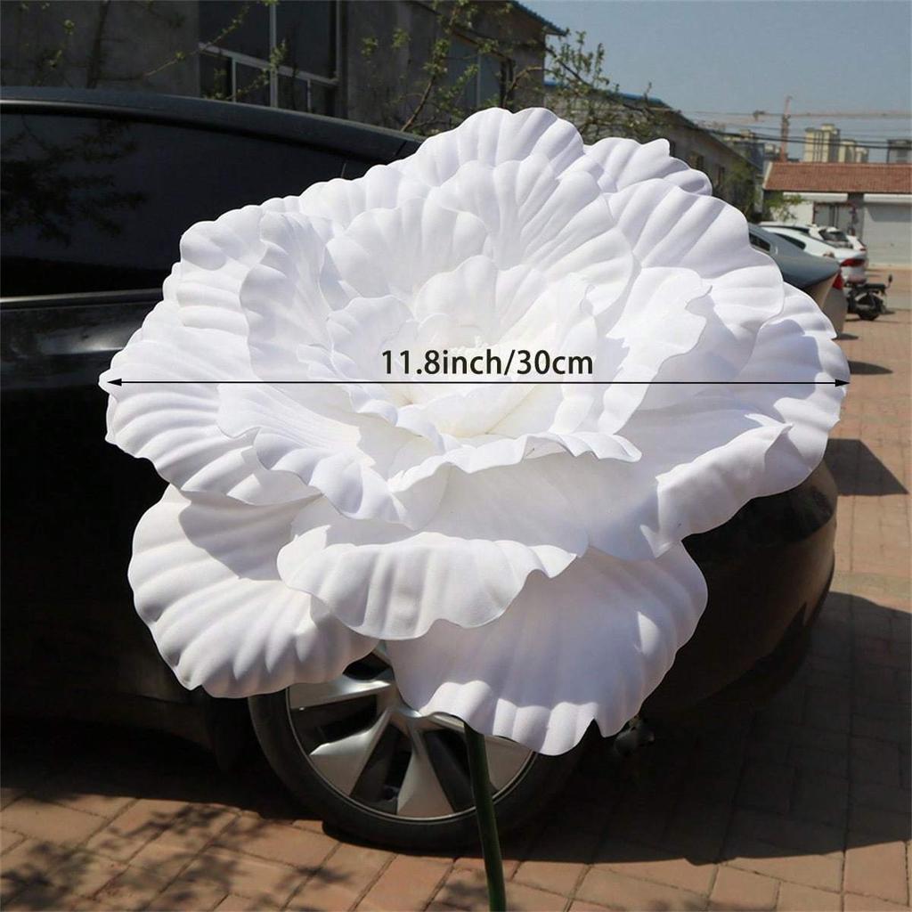 1 pieza Flor de Peonía Artificial de Seda Enorme Decoración Flor Falsa Realista Simulación Grande Accesorios de Recepción de Boda Para Manualidades DIY Decoración Interior de Sala de Estar