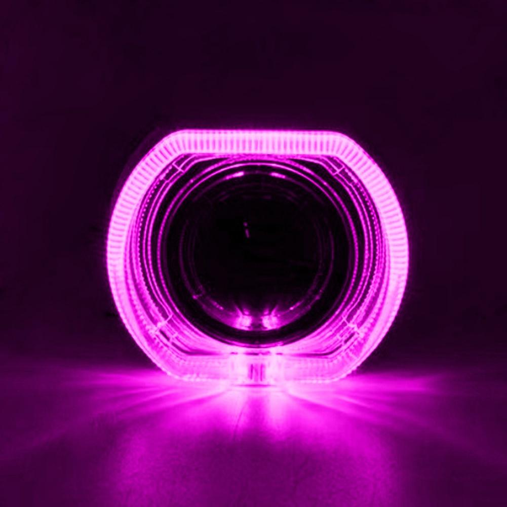 

High Definition Lamp Beads Cover High Temperature Resistance Silver Finish Car Decoration 9-36V Voltage Range Easy Installation фіолетовий