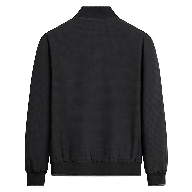 Men's Fine Plaid Baseball Collar Jacket