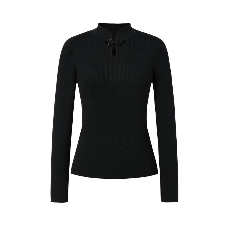 JUZUI New Chinese Style Puffy Sleeve Shimmer Sweater (JWDD31033)