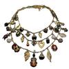 ZA cross-border European, American and medieval multi-layer stacked necklace animal insect leaf love pendant retro high-end necklace